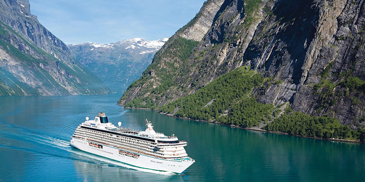 Crystal Serenity at Geiranger Fjord - Norway