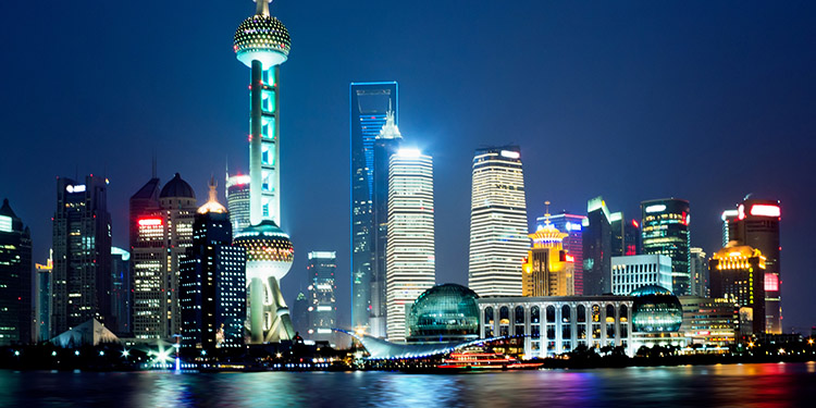 Night skyline in Shanghai
