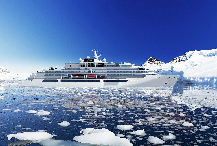 Crystal Endeavour cruising through the Arctic