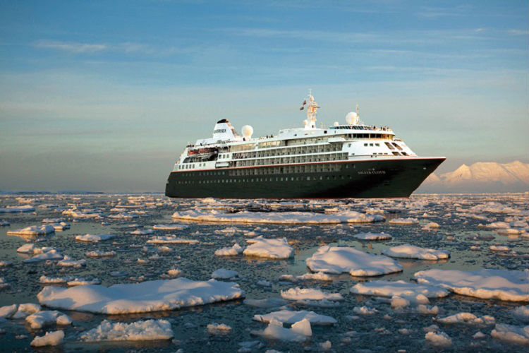 A Silversea expedition cruise ship - Silver Cloud