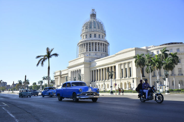Cuba, Caribbean - Car and building