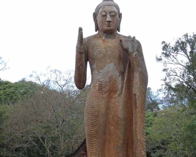 Giant Buddha statue in Maligawila, Sri Lanka