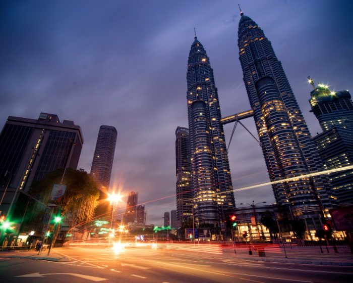 Skyline of Kuala Lumpur in Malaysia
