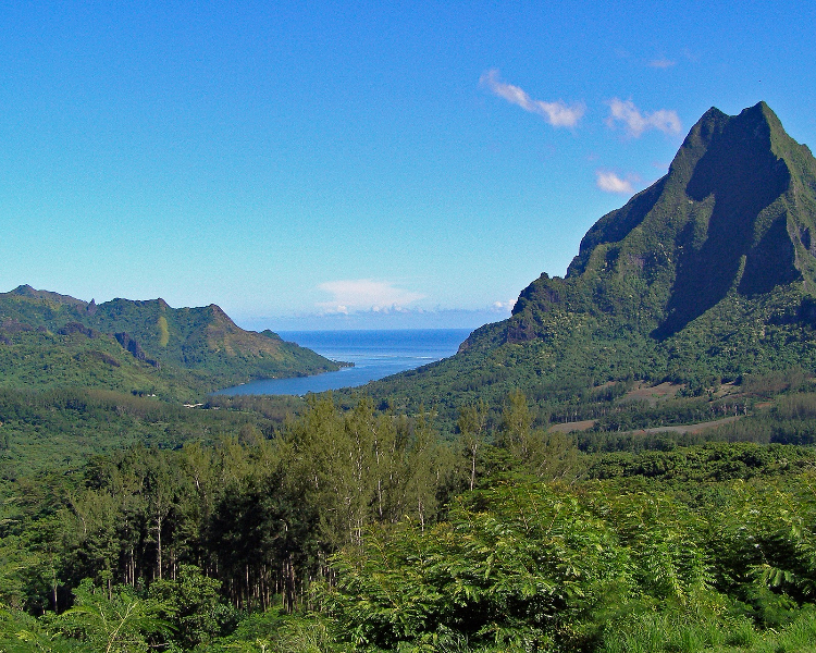 Mountain range in the South Pacific