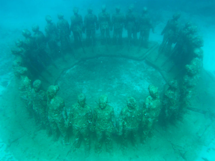 Underwater Sculpture Park in Grenada