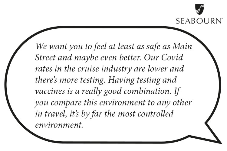 Seabourn CEO Josh Leibowitz cruise industry quote