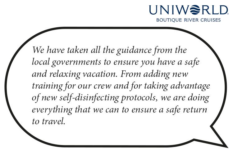 Uniworld CEO President Ellen Bettridge cruise safety