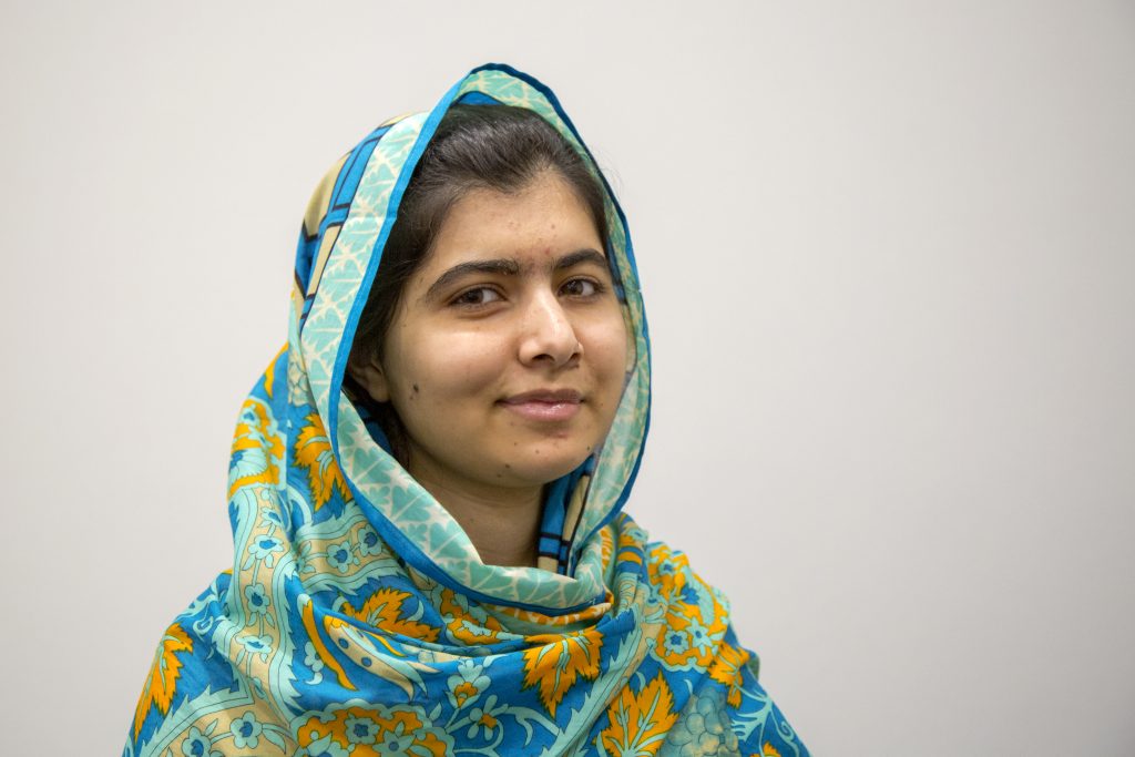 Portait of Celebrity Edge godmother Malala Yousafzai