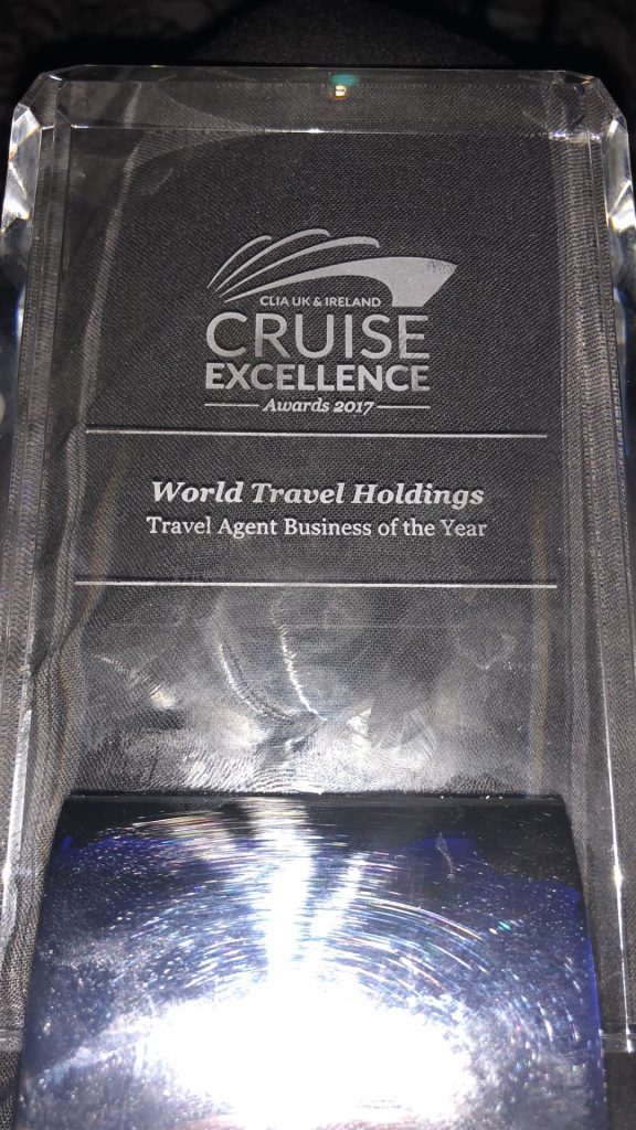 Travel Agent Business of the Year award at CLIA Cruise Excellence 2017