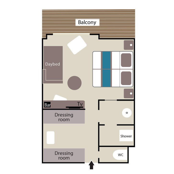 Deluxe Suite floor Plan