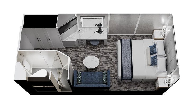 Inside Staterooms floor Plan