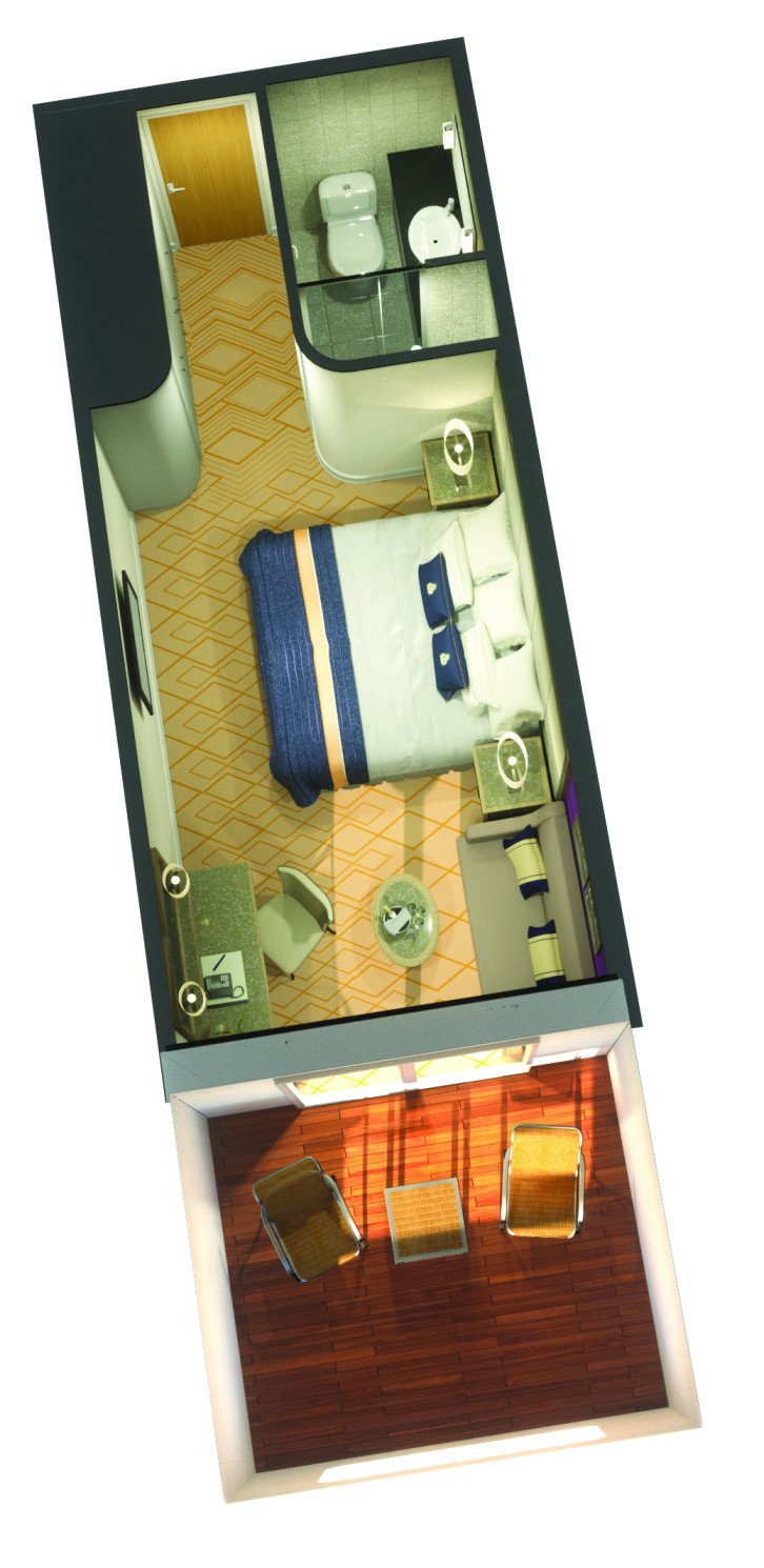 Britannia Balcony (obstructed view) floor Plan