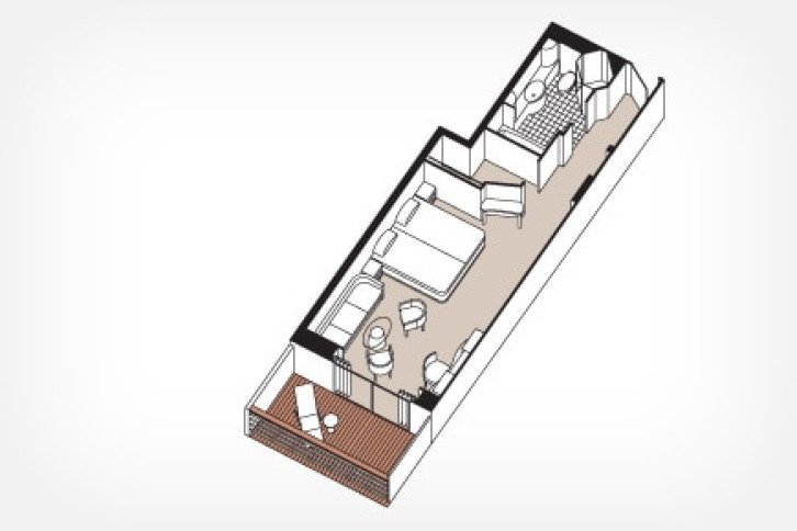 Deluxe Veranda Suite floor Plan