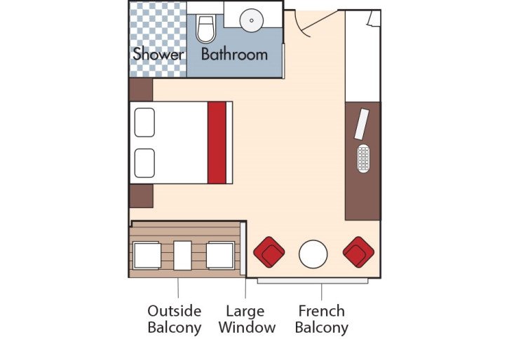 Category BA Staterooms floor Plan