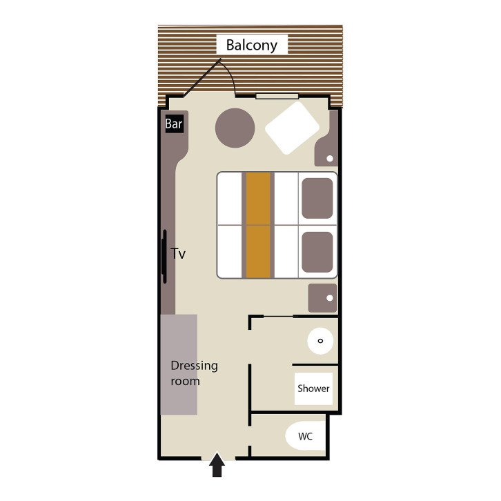 Deluxe Stateroom floor Plan
