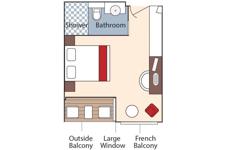 CAT. BB Stateroom floor Plan