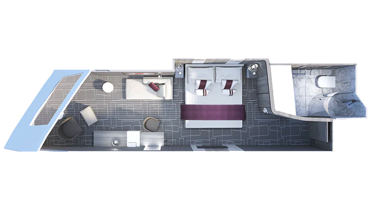 Deluxe Ocean View floor Plan