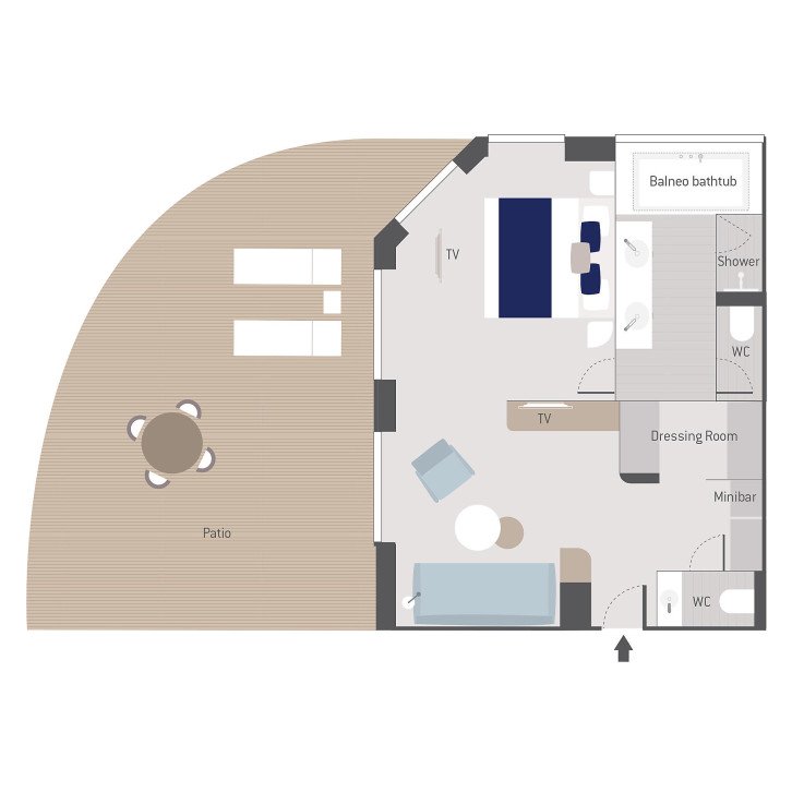 Grand Deluxe Suite  floor Plan