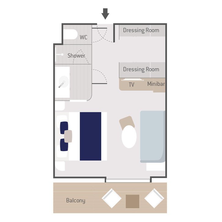 Deluxe Suite floor Plan
