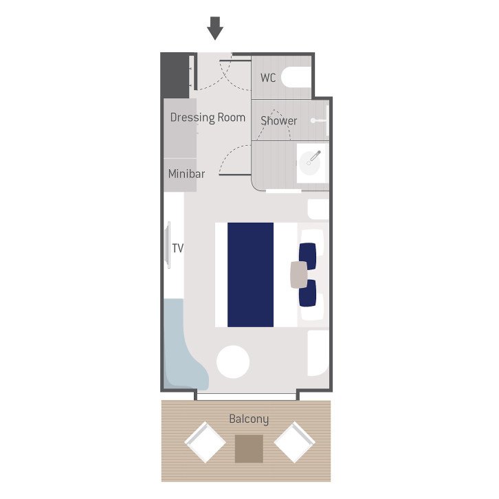 Prestige Stateroom  floor Plan