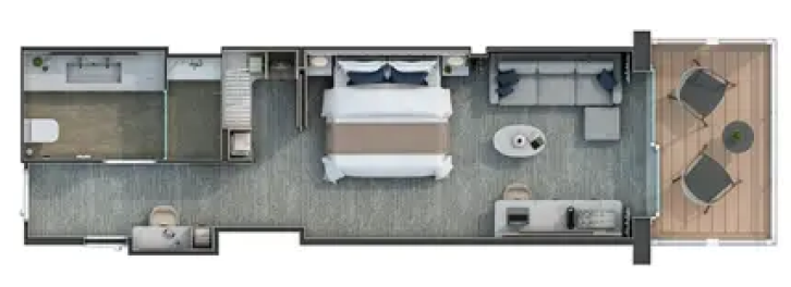 Superior Veranda Suite floor Plan