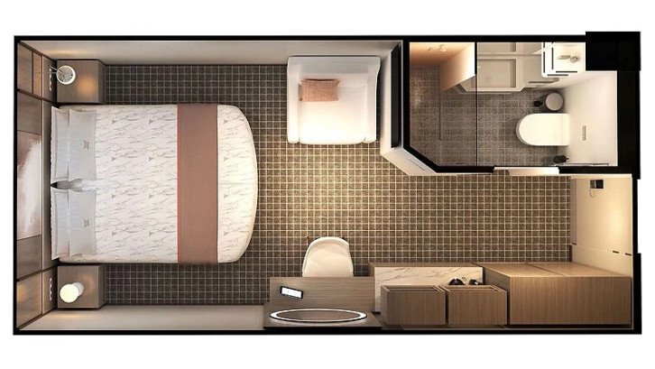 Inside Stateroom Guarantee floor Plan
