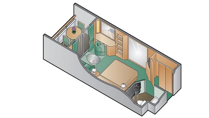 Concierge Stateroom Guarantee floor Plan