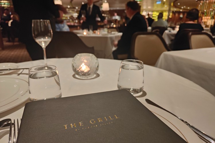 The Grill Menu, Seabourn Ovation