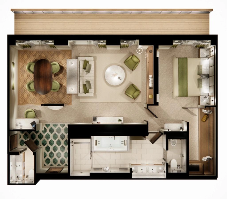 Junior Penthouse Suite floor Plan