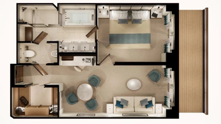 Sapphire Premium Suite floor Plan