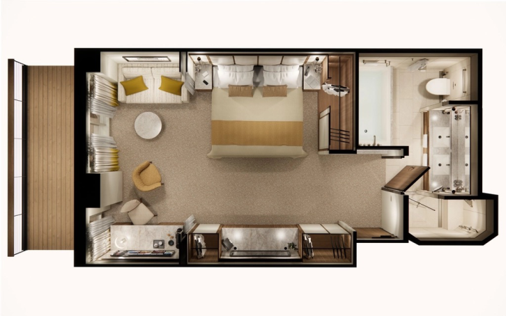 Aquamarine Premium Suite floor Plan