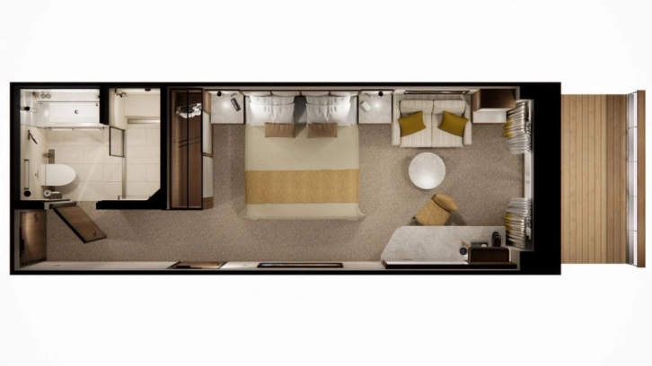Single Veranda floor Plan
