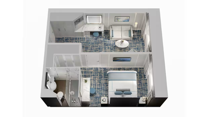 Oceanview Suite floor Plan