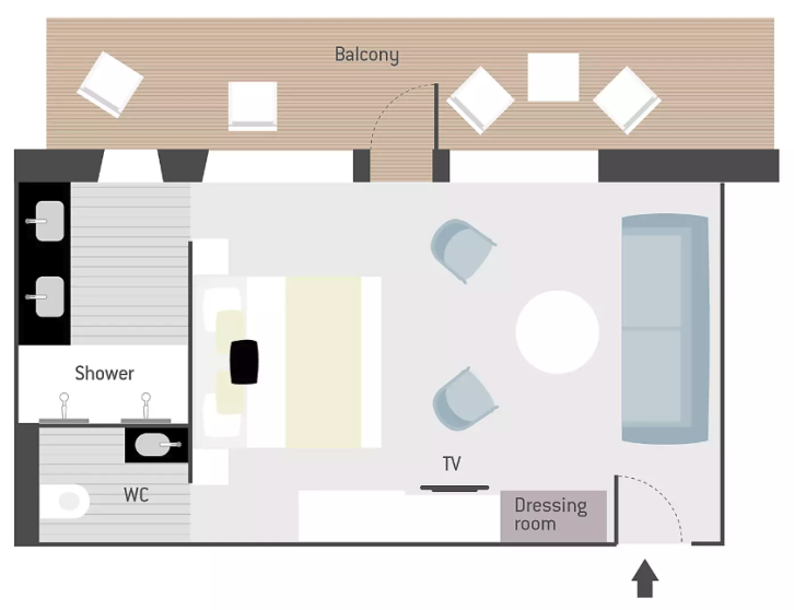 Privilege suite floor Plan