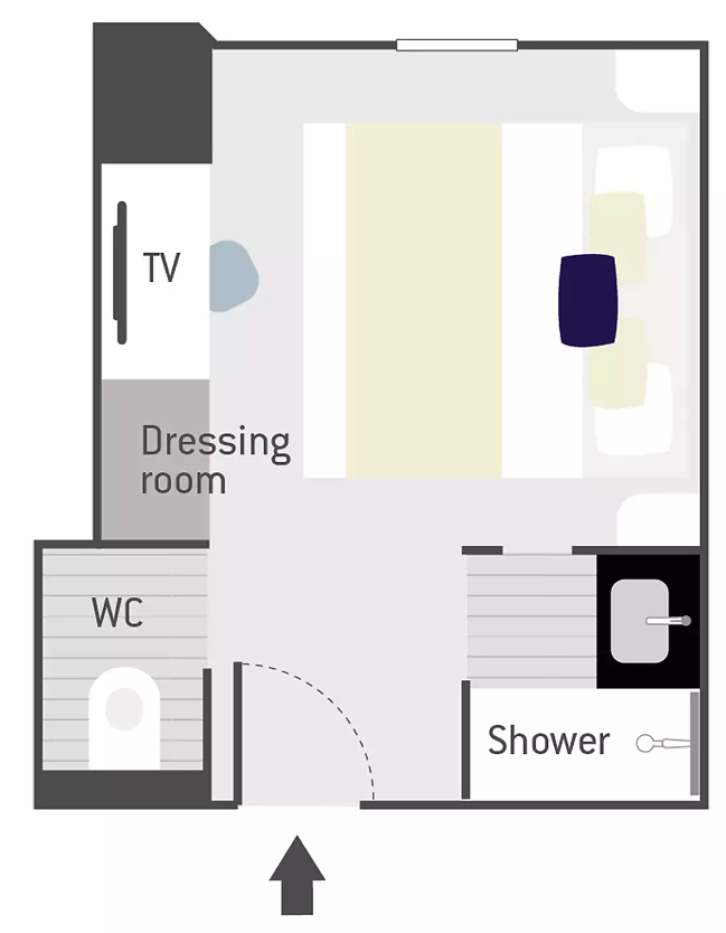 Window or Porthole Stateroom  floor Plan