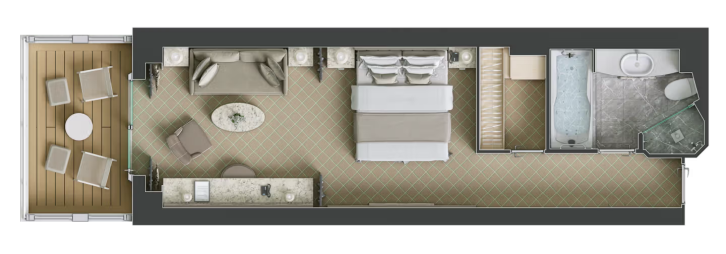 Superior Veranda Suite floor Plan